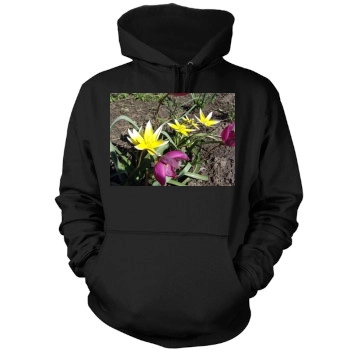 Flowers Mens Pullover Hoodie Sweatshirt