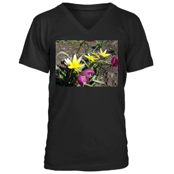 Flowers Men's V-Neck T-Shirt