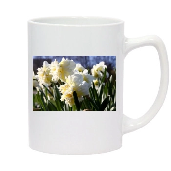 Flowers 14oz White Statesman Mug