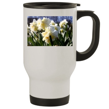 Flowers Stainless Steel Travel Mug