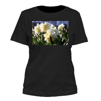 Flowers Women's Cut T-Shirt