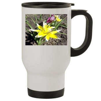 Flowers Stainless Steel Travel Mug