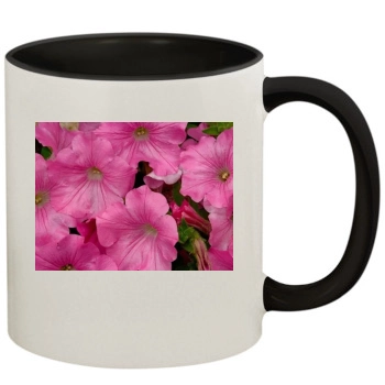 Flowers 11oz Colored Inner & Handle Mug