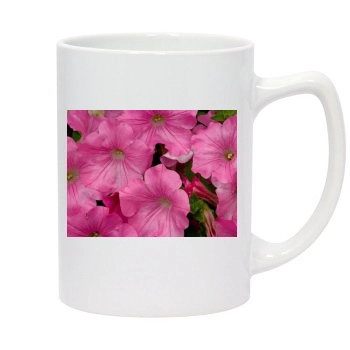 Flowers 14oz White Statesman Mug