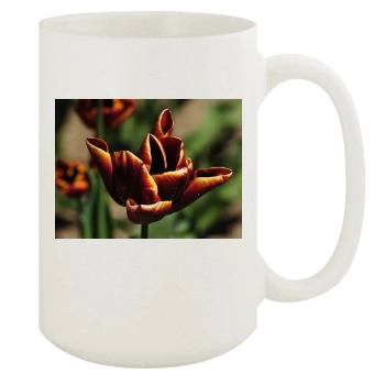 Flowers 15oz White Mug