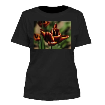 Flowers Women's Cut T-Shirt