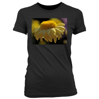 Flowers Women's Junior Cut Crewneck T-Shirt