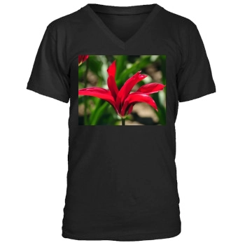 Flowers Men's V-Neck T-Shirt