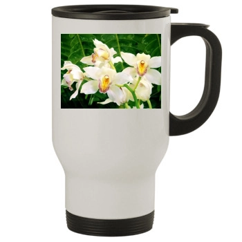 Flowers Stainless Steel Travel Mug