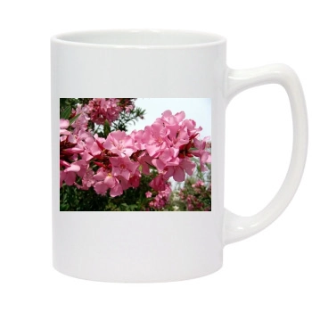 Flowers 14oz White Statesman Mug