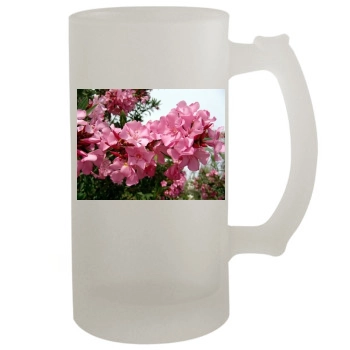 Flowers 16oz Frosted Beer Stein