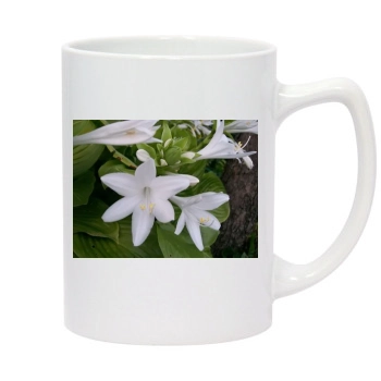 Flowers 14oz White Statesman Mug