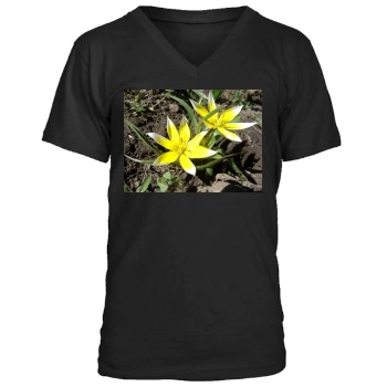 Flowers Men's V-Neck T-Shirt