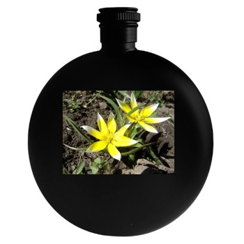 Flowers Round Flask