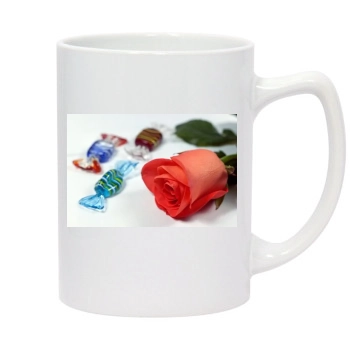 Flowers 14oz White Statesman Mug