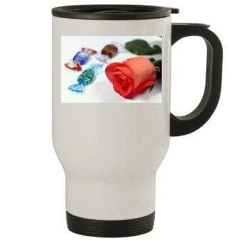 Flowers Stainless Steel Travel Mug