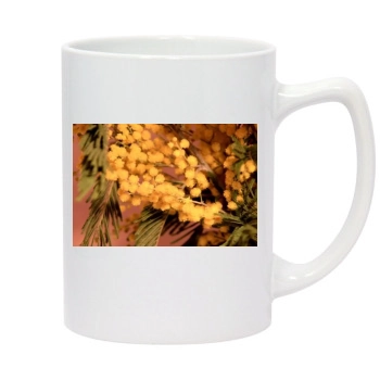 Flowers 14oz White Statesman Mug