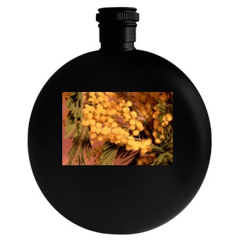 Flowers Round Flask