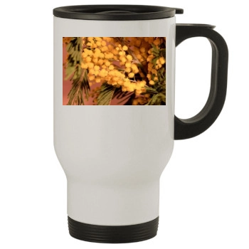 Flowers Stainless Steel Travel Mug