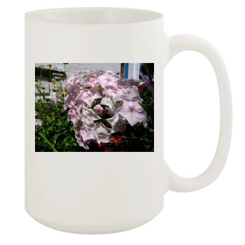 Flowers 15oz White Mug