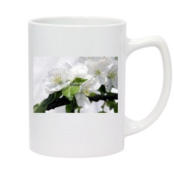 Flowers 14oz White Statesman Mug