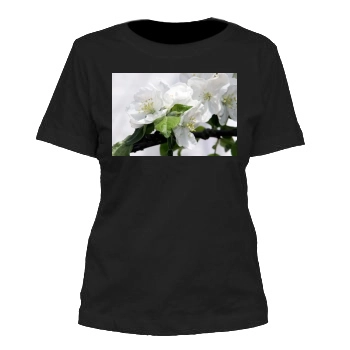 Flowers Women's Cut T-Shirt