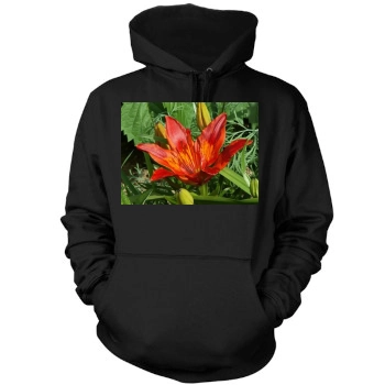 Flowers Mens Pullover Hoodie Sweatshirt