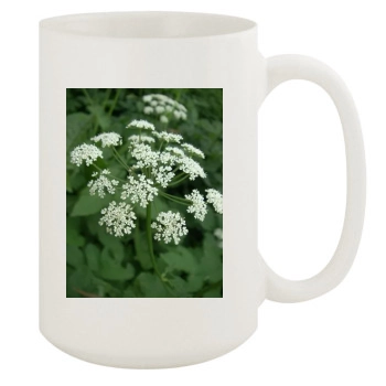 Flowers 15oz White Mug