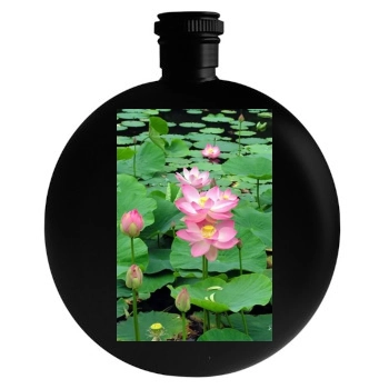 Flowers Round Flask