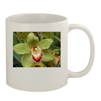 Flowers 11oz White Mug