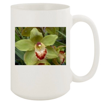 Flowers 15oz White Mug