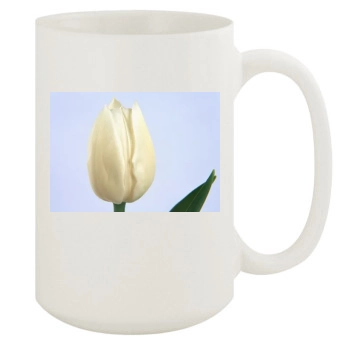 Flowers 15oz White Mug