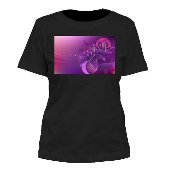 Flowers Women's Cut T-Shirt