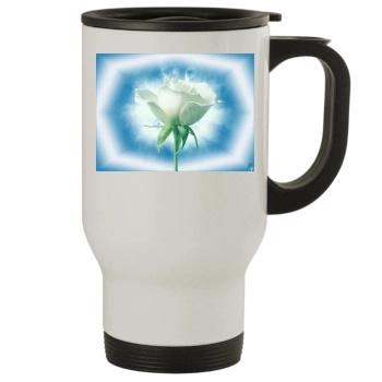 Flowers Stainless Steel Travel Mug