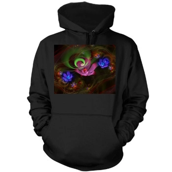 Flowers Mens Pullover Hoodie Sweatshirt