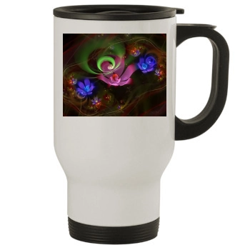 Flowers Stainless Steel Travel Mug