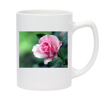 Flowers 14oz White Statesman Mug