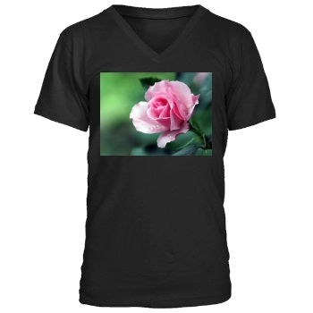 Flowers Men's V-Neck T-Shirt