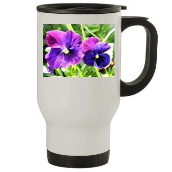 Flowers Stainless Steel Travel Mug