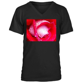 Flowers Men's V-Neck T-Shirt