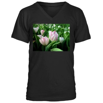 Flowers Men's V-Neck T-Shirt