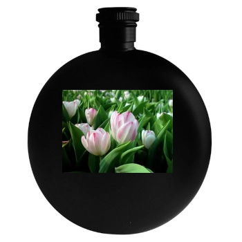 Flowers Round Flask