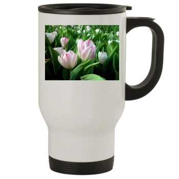 Flowers Stainless Steel Travel Mug