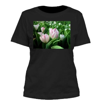 Flowers Women's Cut T-Shirt