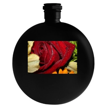 Flowers Round Flask