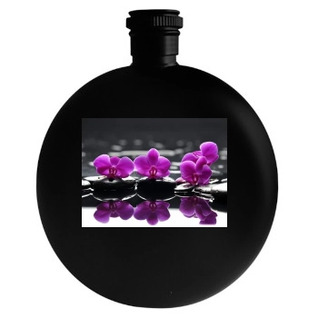 Flowers Round Flask