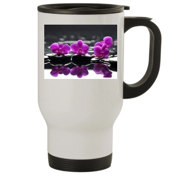 Flowers Stainless Steel Travel Mug