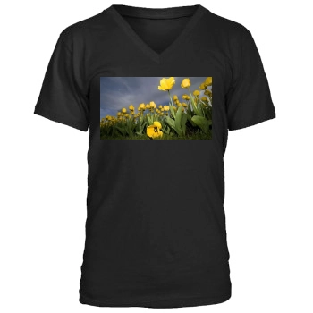 Flowers Men's V-Neck T-Shirt