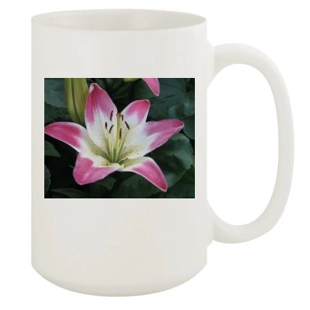 Flowers 15oz White Mug