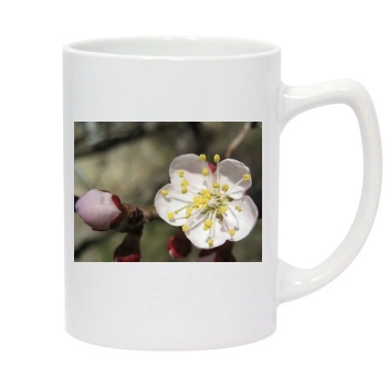 Flowers 14oz White Statesman Mug